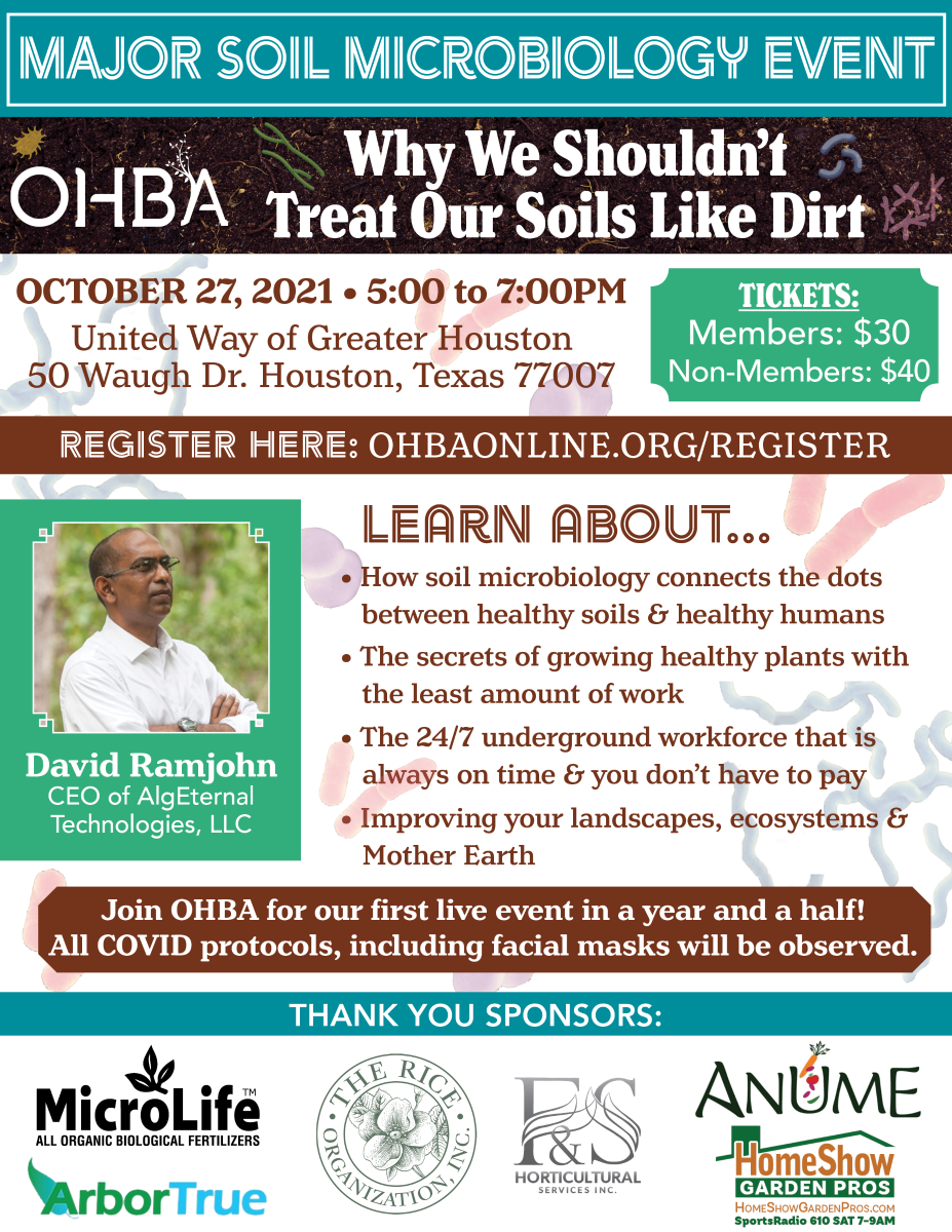 Why We Shouldnâ€™t Treat Our Soils Like Dirt @ United Way of Greater Houston | Houston | Texas | United States